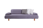 Santa Luxury Velvet Sofa Set with Adjustable Backrest Mechanism