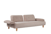 Santa Luxury Velvet Sofa Set with Adjustable Backrest Mechanism