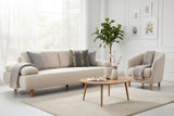 Santa Luxury Velvet Sofa Set with Adjustable Backrest Mechanism