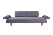 Santa Luxury Velvet Sofa Set with Adjustable Backrest Mechanism
