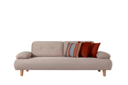 Santa Luxury Velvet Sofa Set with Adjustable Backrest Mechanism