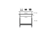 SC57 Ergonomic Height-Adjustable Desk with Slide-Out Keyboard Tray & Metal Frame