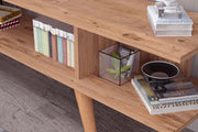 Eco Atlantic Pine TV Stand with Solid Wood Legs