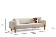 Silva Bohemian Luxury Sofa Set with Adjustable Backrest Mechanism