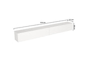 Espanse Low-Profile TV Stand with Geometric Media Shelving
