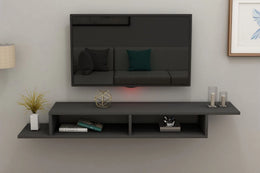 Muson Floating Wall-Mounted TV Stand with Display Shelving