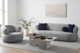 Turin Luxury Bouclé Sofa Set