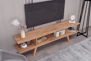Eco Atlantic Pine TV Stand with Solid Wood Legs