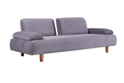 Santa Luxury Velvet Sofa Set with Adjustable Backrest Mechanism