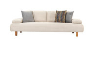 Santa Luxury Velvet Sofa Set with Adjustable Backrest Mechanism